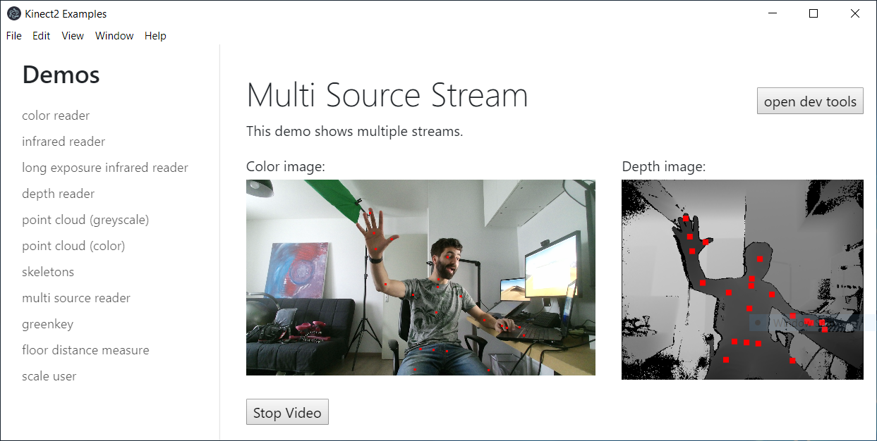 screenshot of multi stream demo