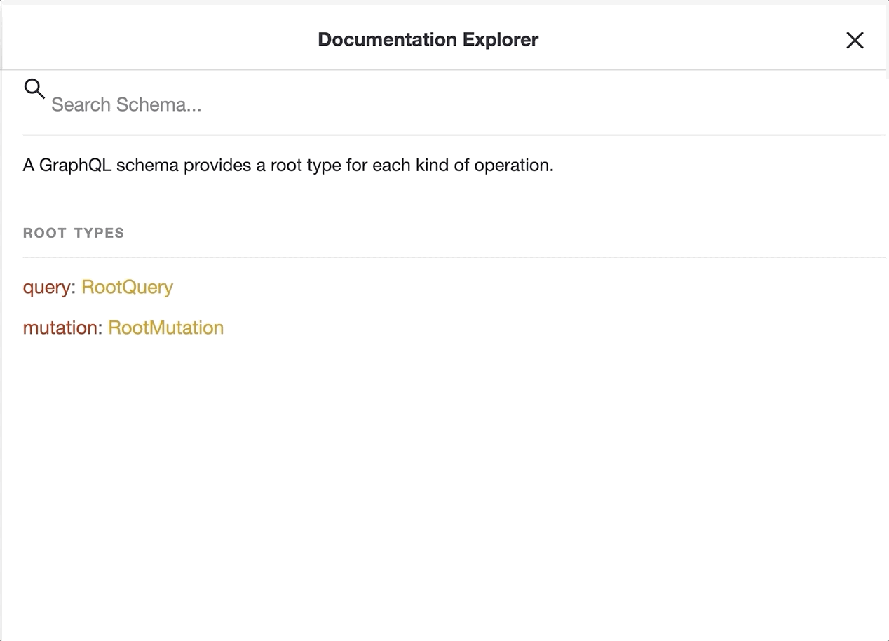 Example use of graphql to query menu items