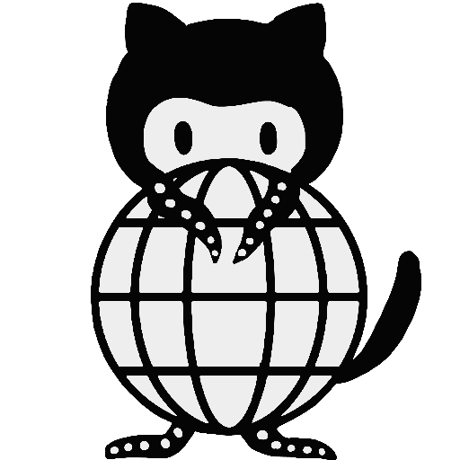 Map of GitHub logo