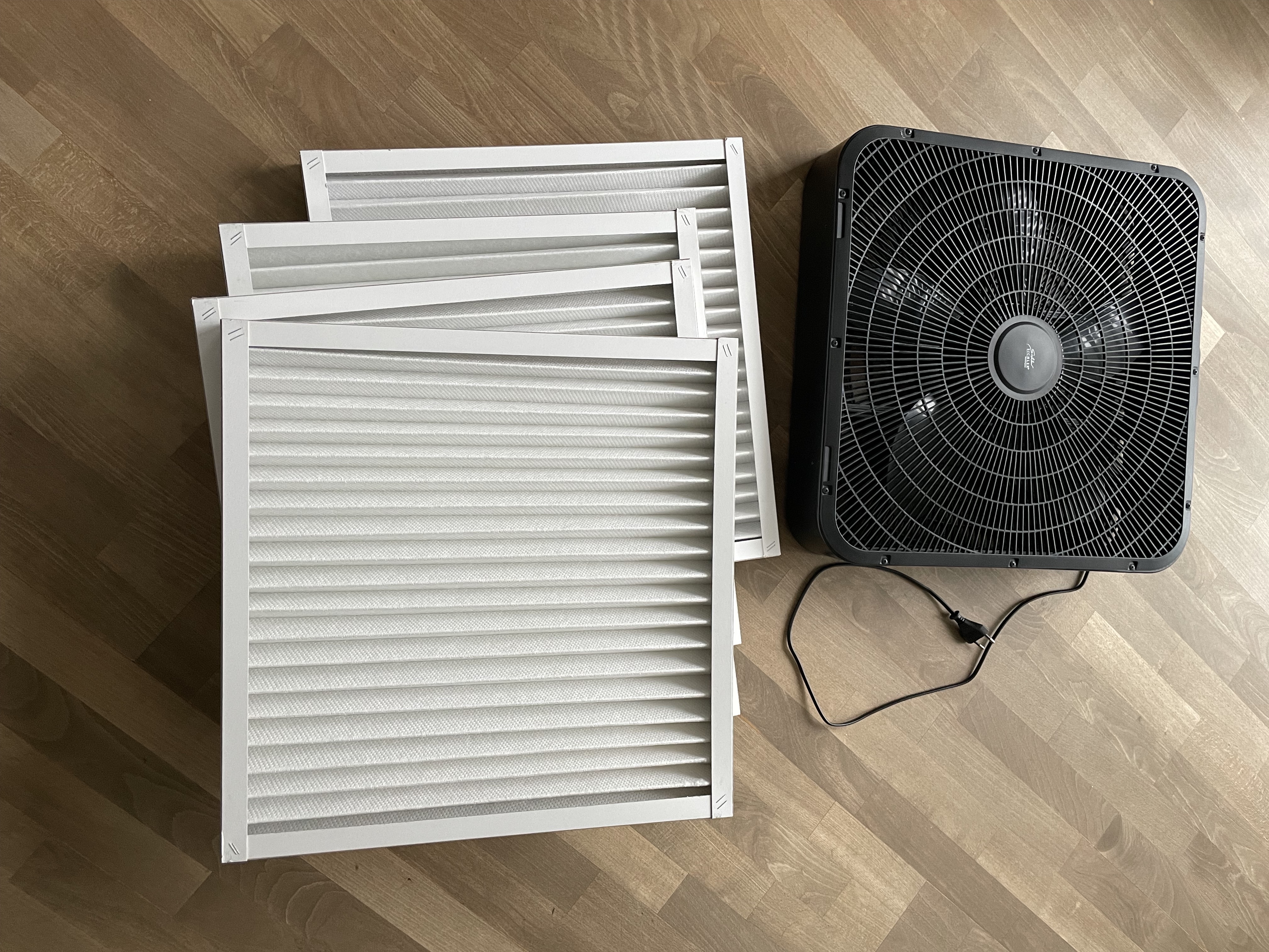 Box Fan and Air Filters