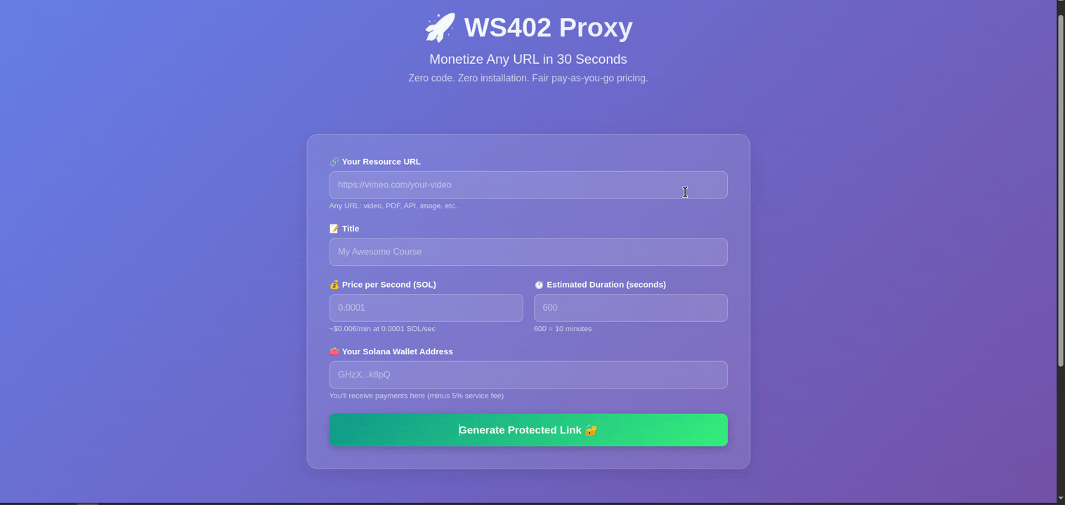 URL Proxy Demo