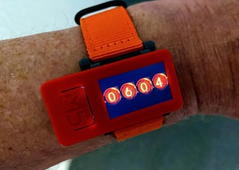 Image of wristwatch in action