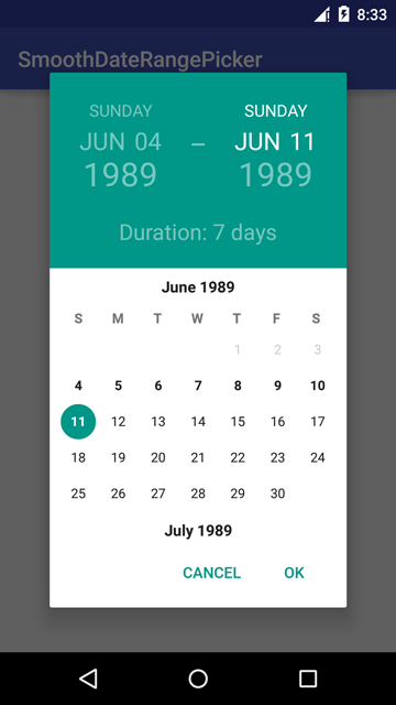 Date Range Picker