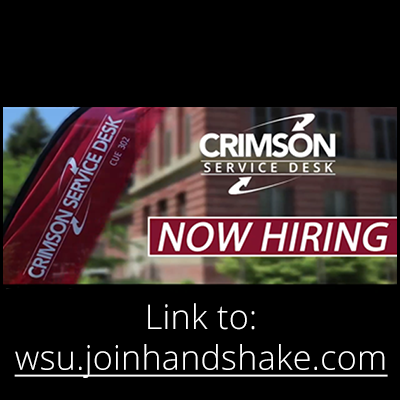 Crimson Service Desk is now hiring remote student workers for Fall 2020.