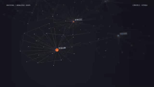 Claudian Plus animated overview: vault context, local memory, and multiple agent providers