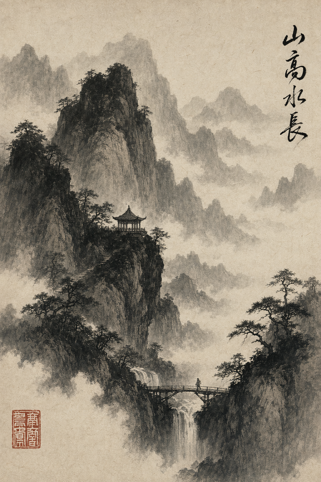 ink landscape