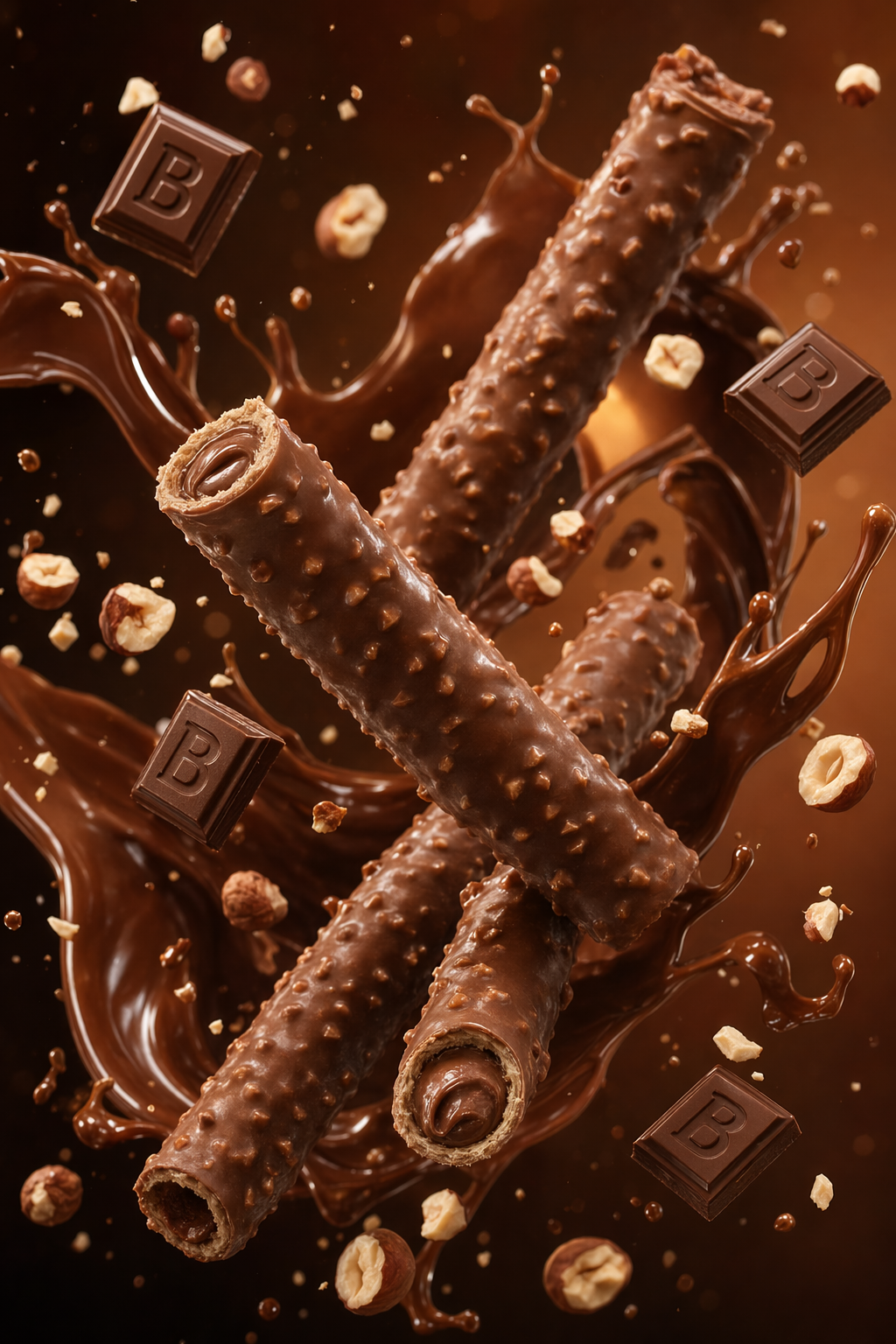 Chocolate wafer JSON-style product render