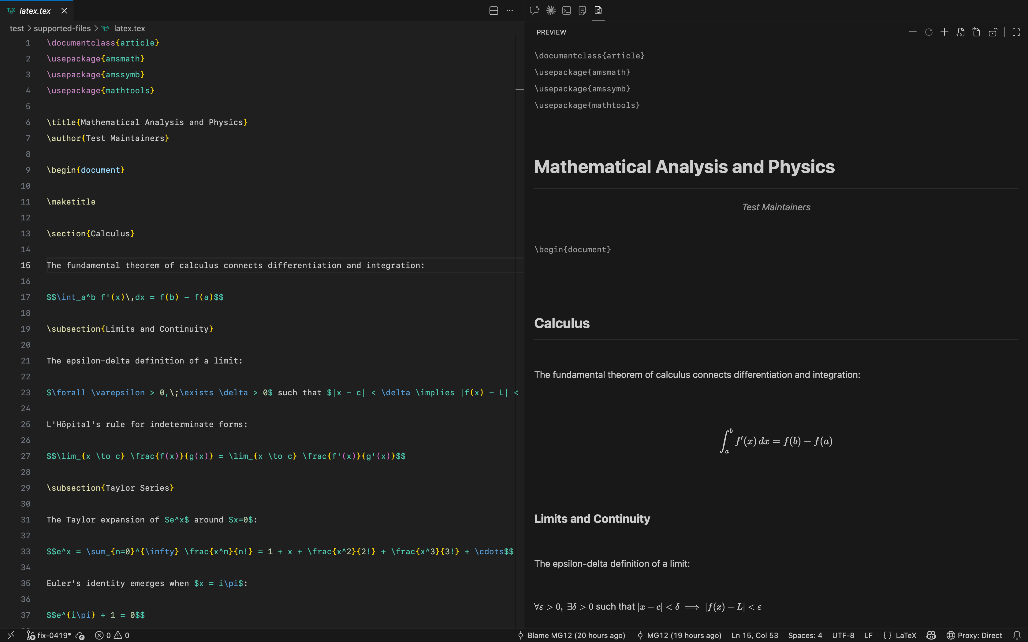 Latex Preview Screenshot