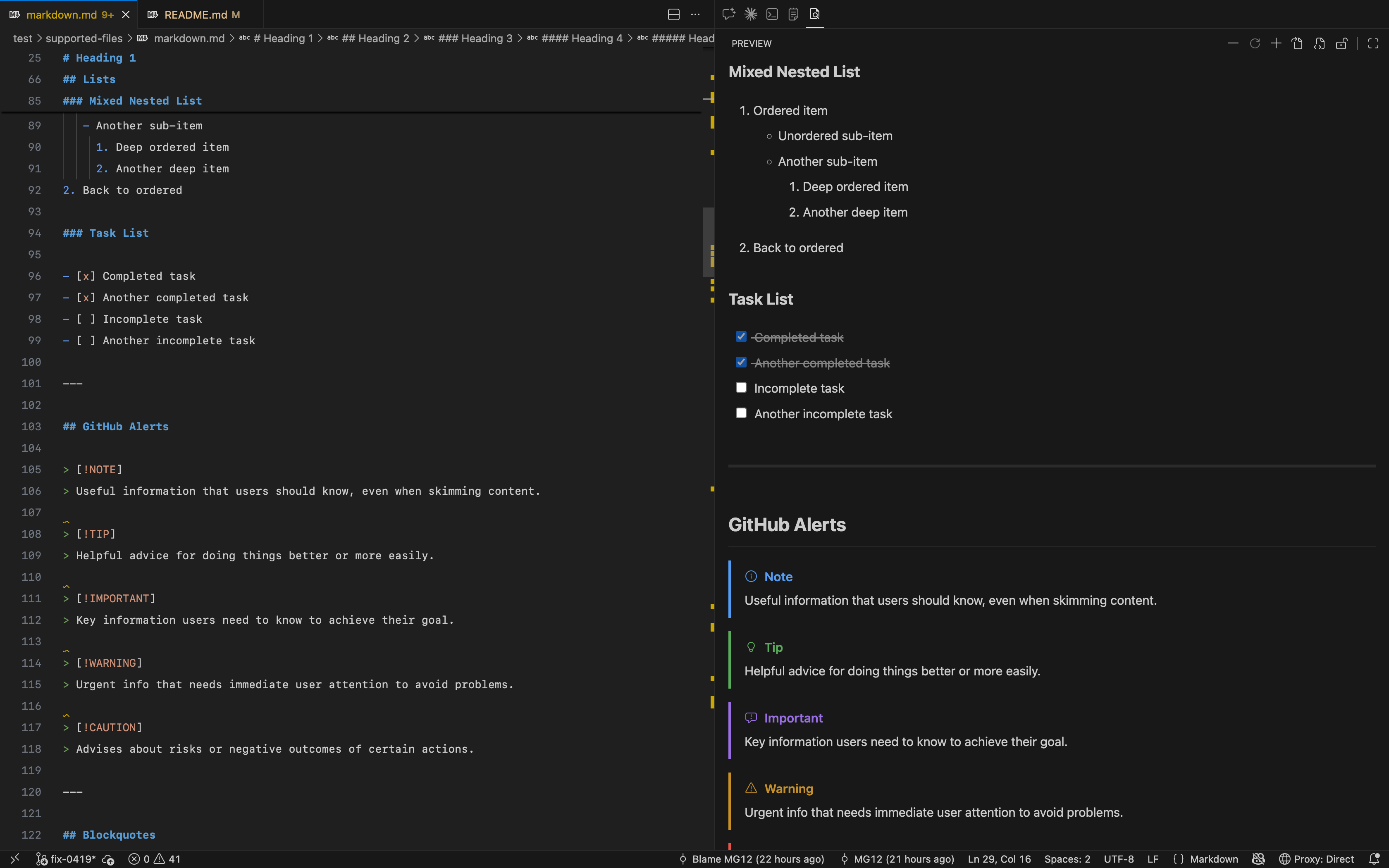 Markdown Preview Screenshot