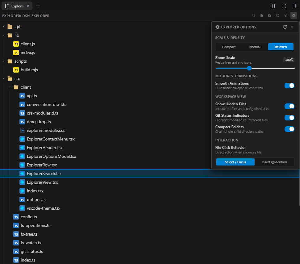 dsh-explorer preview