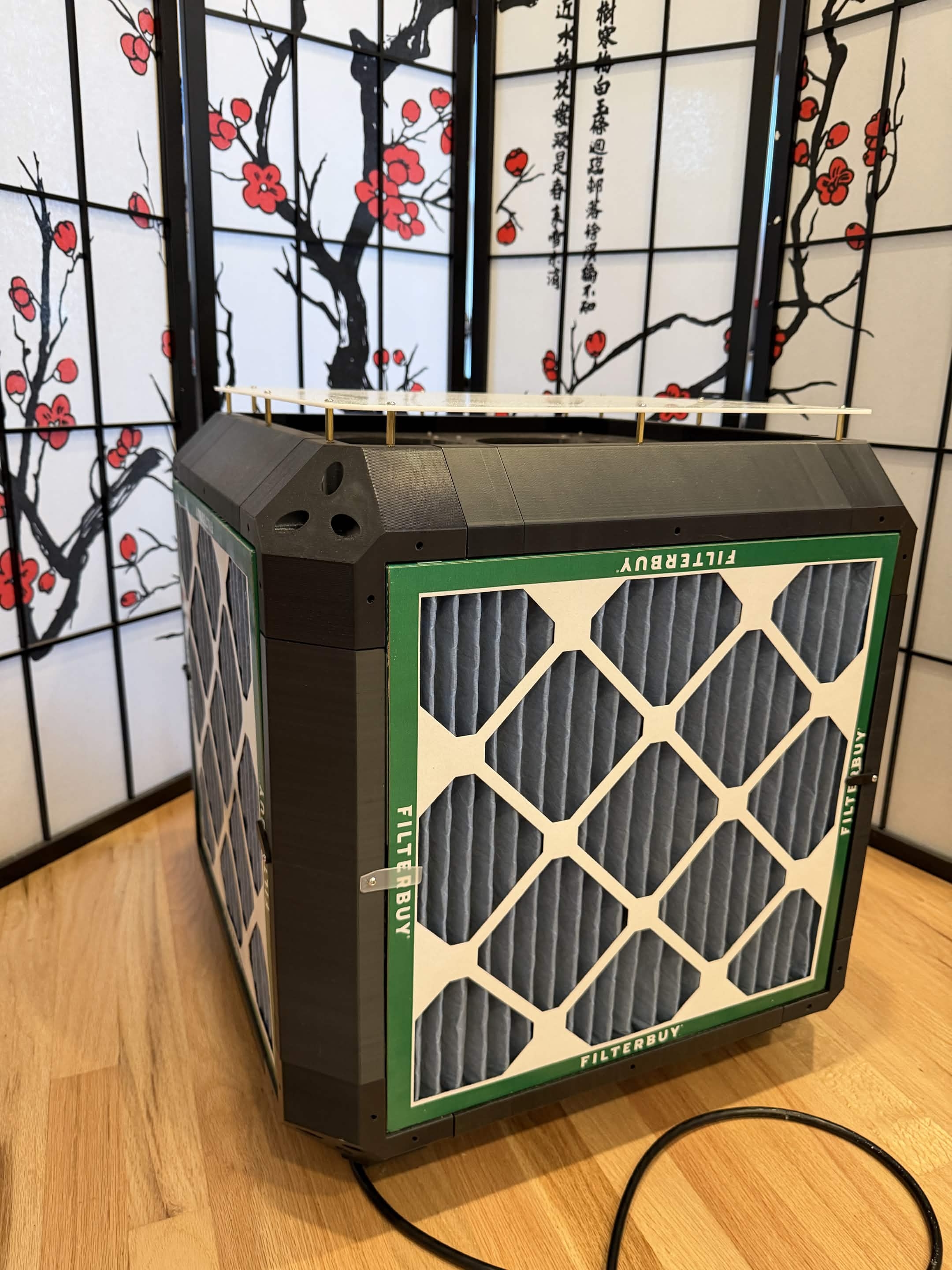 Wxyangf air purifier box, from the project README