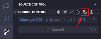 Souce Control View Navigation Menu