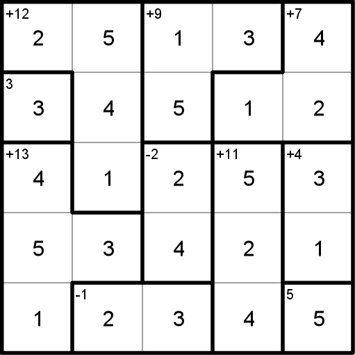 5x5 Puzzle Solution
