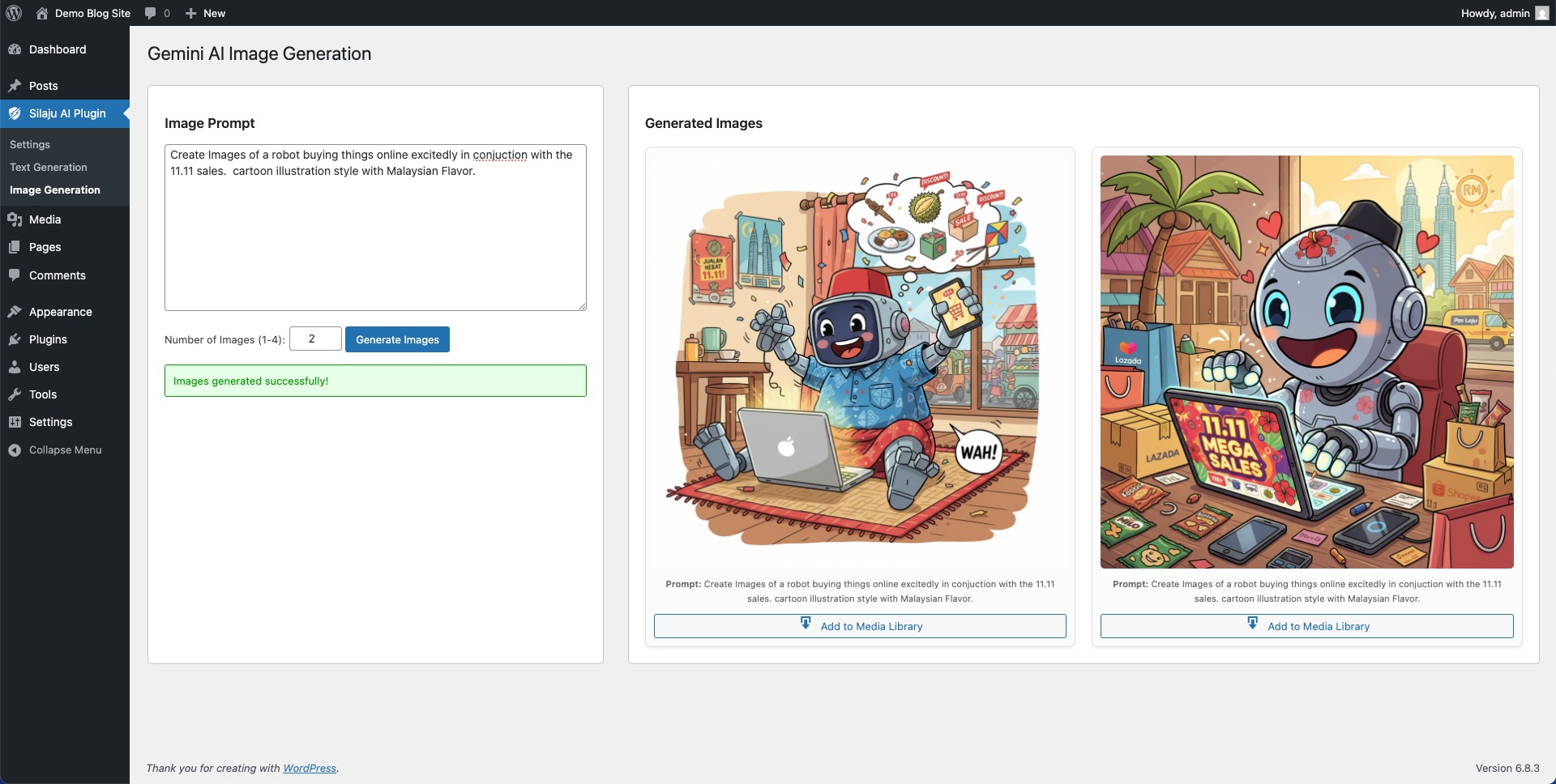 Image Generation Page