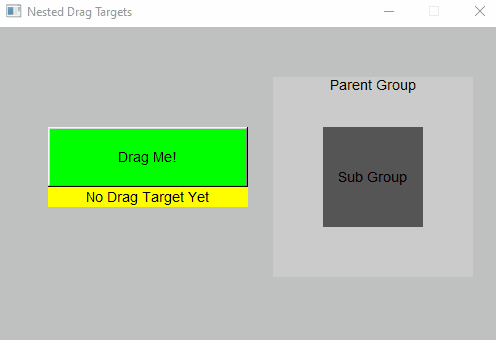 Nested Drag Targets