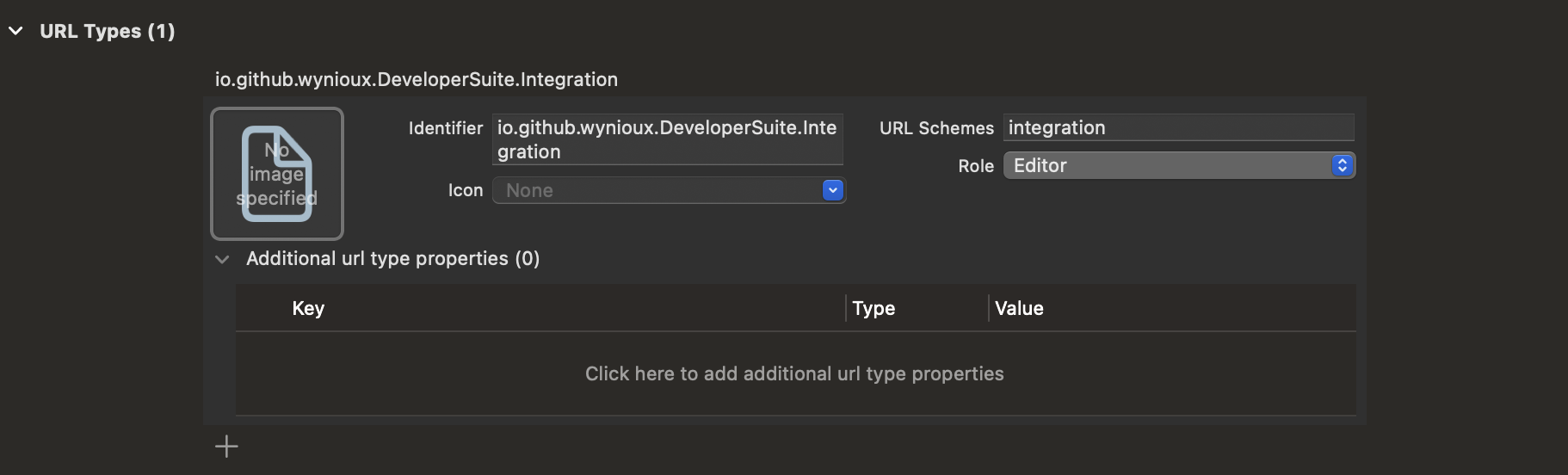 Adding URL Type