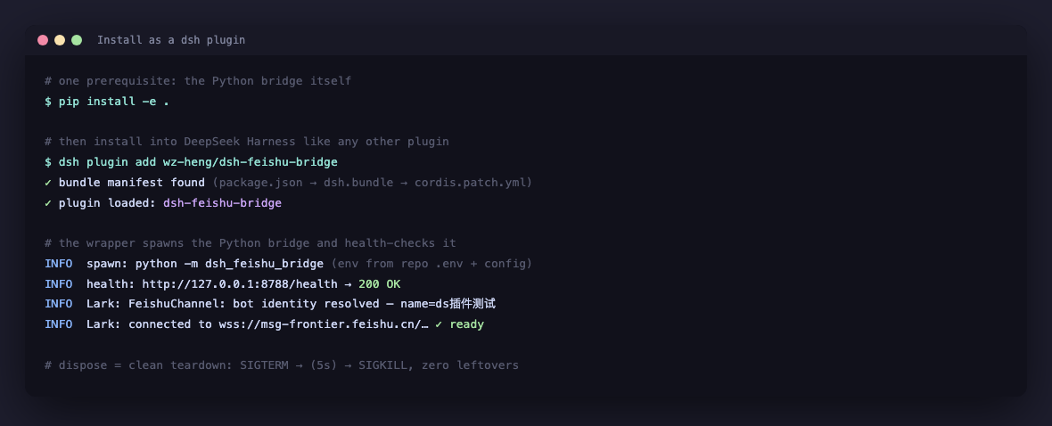 Install as a dsh plugin