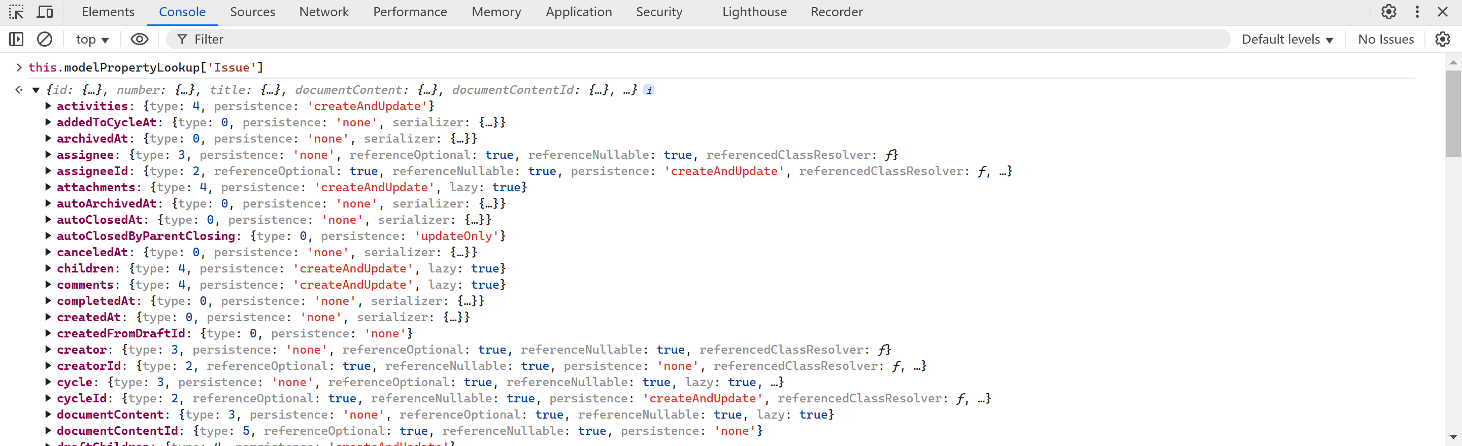 model property lookup