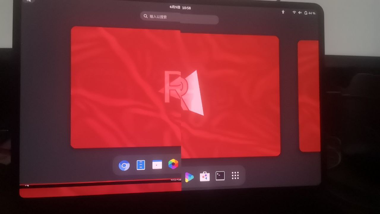 屏幕好像裂了一样