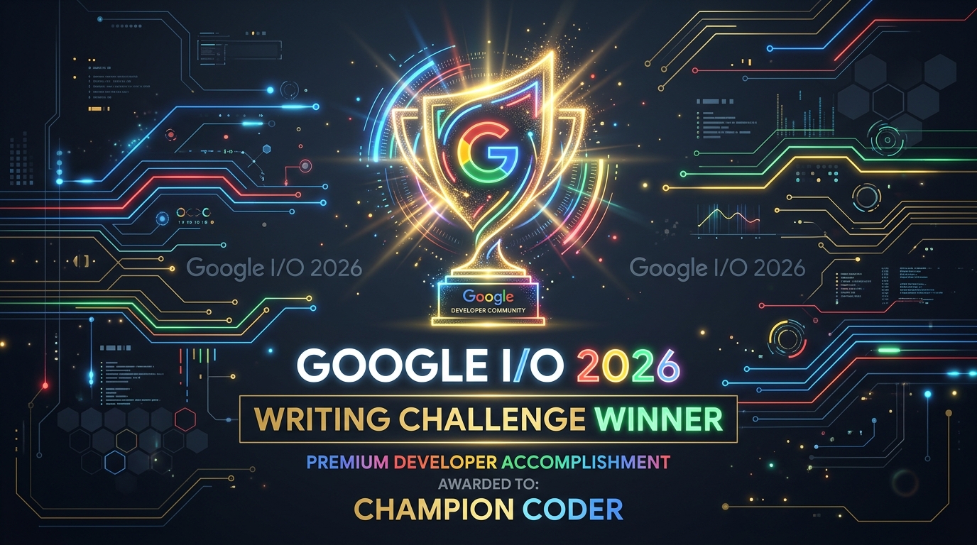 Google I/O 2026 Writing Challenge Winner