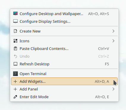 Install desktop context menu