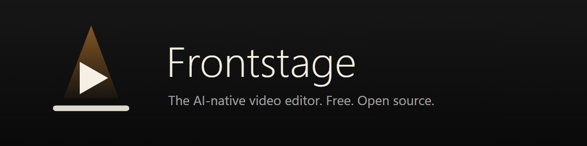 Frontstage — the AI-native video editor