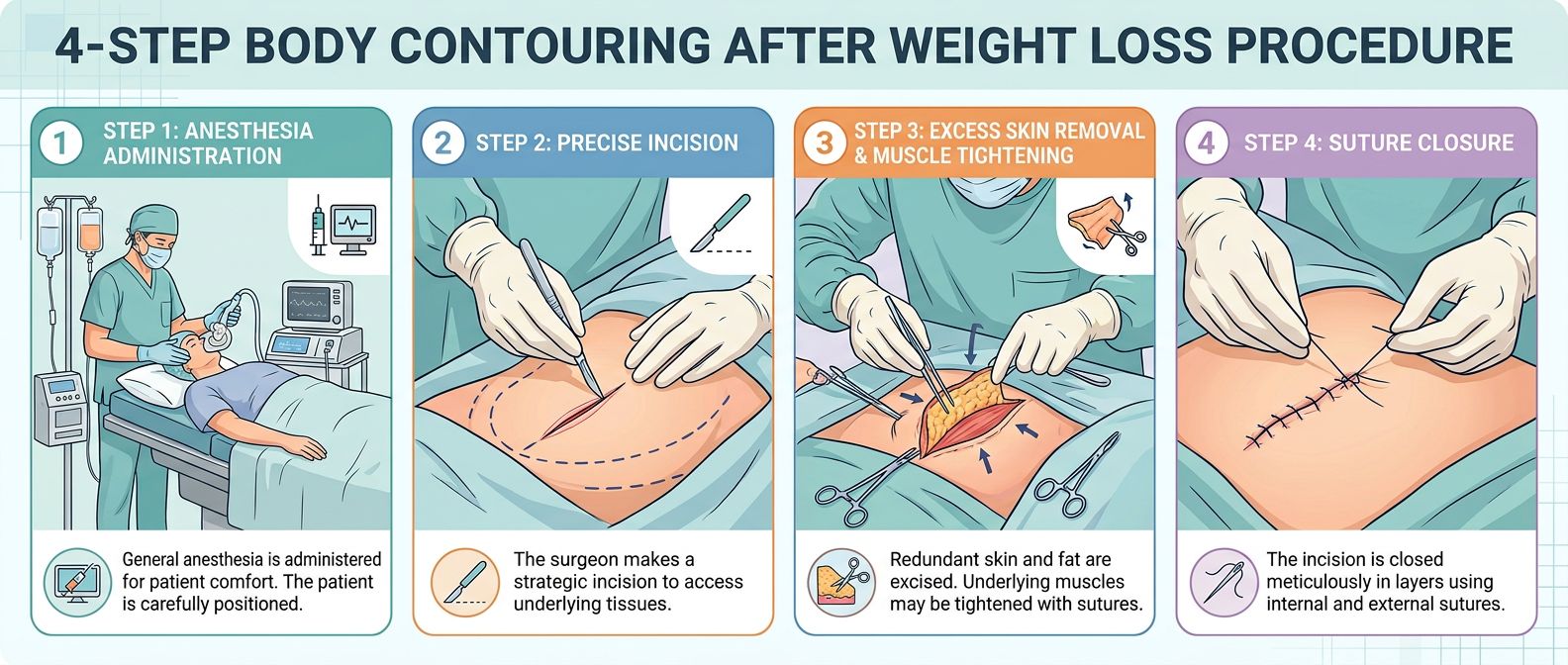 Body Contouring After Weight Loss procedure steps Body Contouring After Weight Loss procedure steps - Body Contouring After Weight Loss in Huntington Beach CA