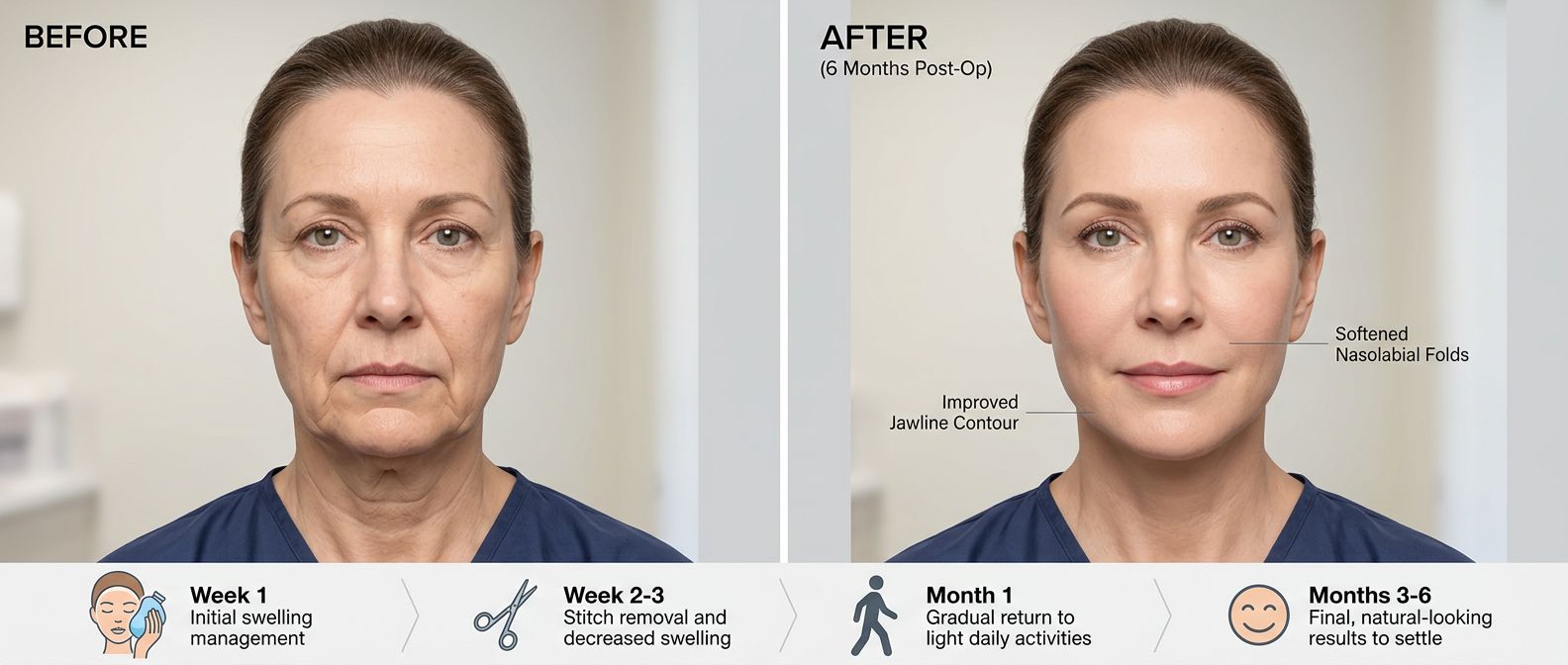 Facelift Surgery results and recovery - Facelift Surgery Huntington Beach