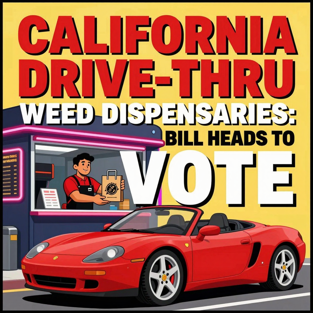 California Drive-Thru Weed Dispensaries: Bill Heads to Vote — visual