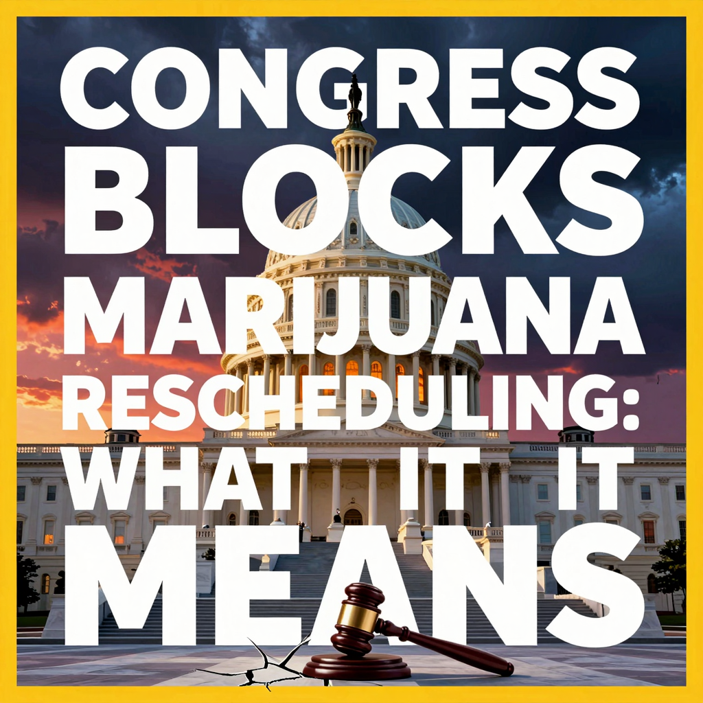 Congress Blocks Marijuana Rescheduling: What It Means — visual