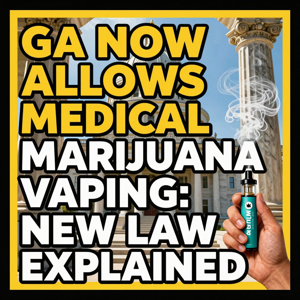 GA Now Allows Medical Marijuana Vaping: New Law Explained — visual