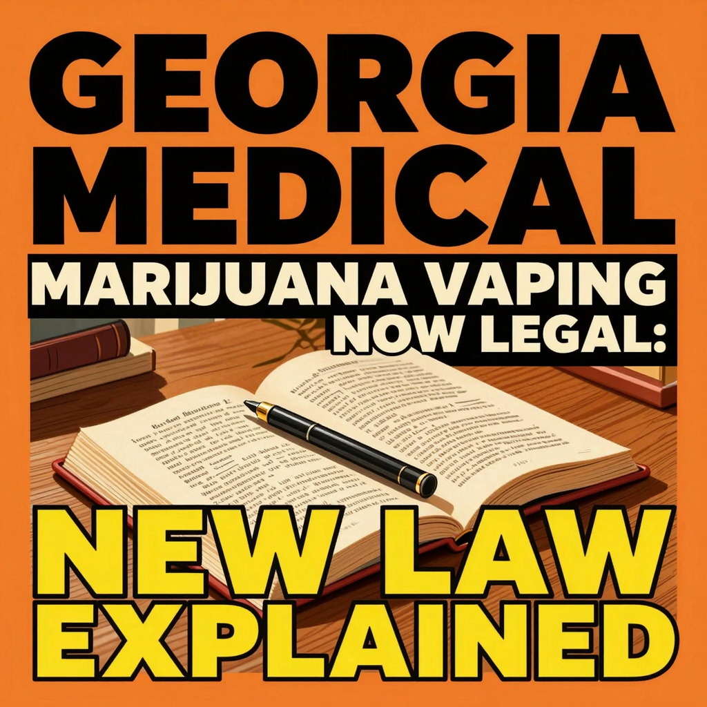 Georgia Medical Marijuana Vaping Now Legal: New Law Explained — visual