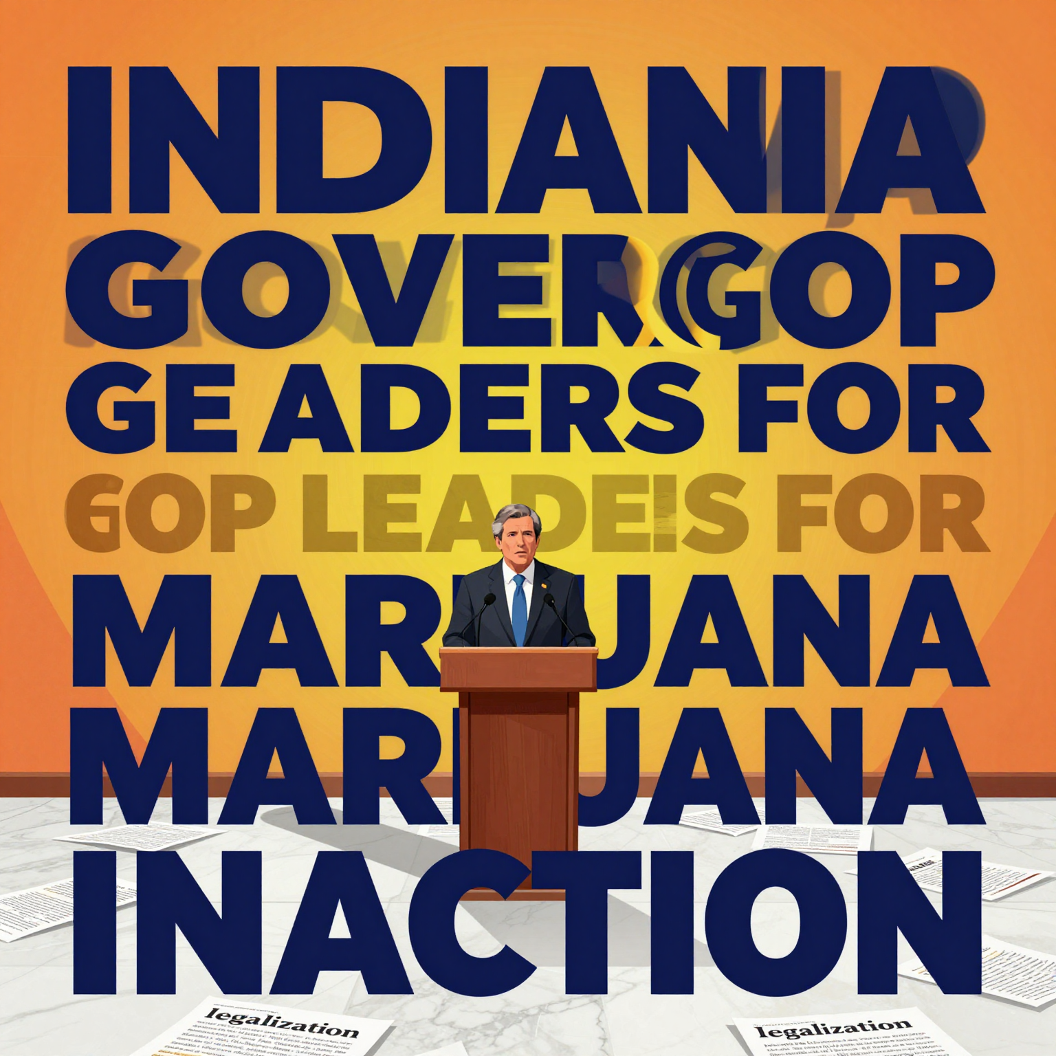 Indiana Governor Blames GOP Leaders for Marijuana Inaction — visual
