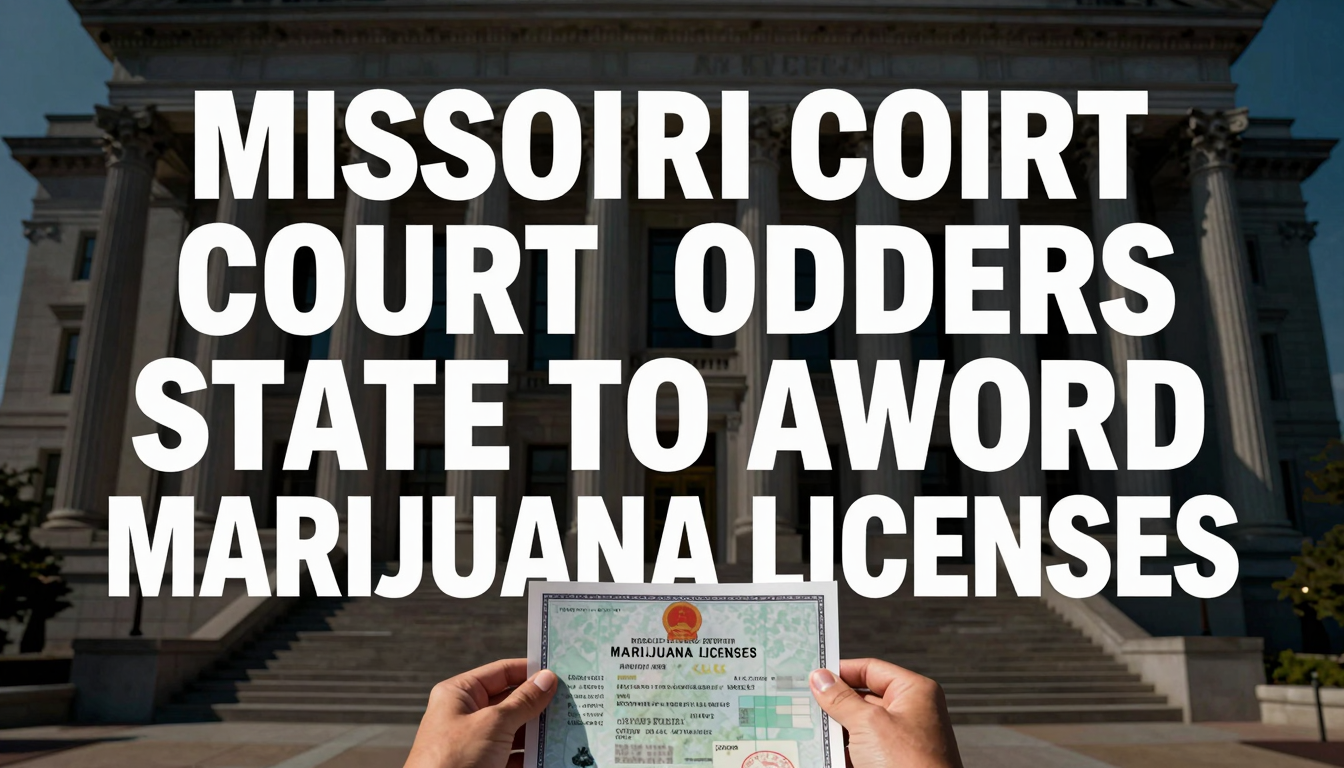 Missouri Court Orders State to Award Marijuana Licenses