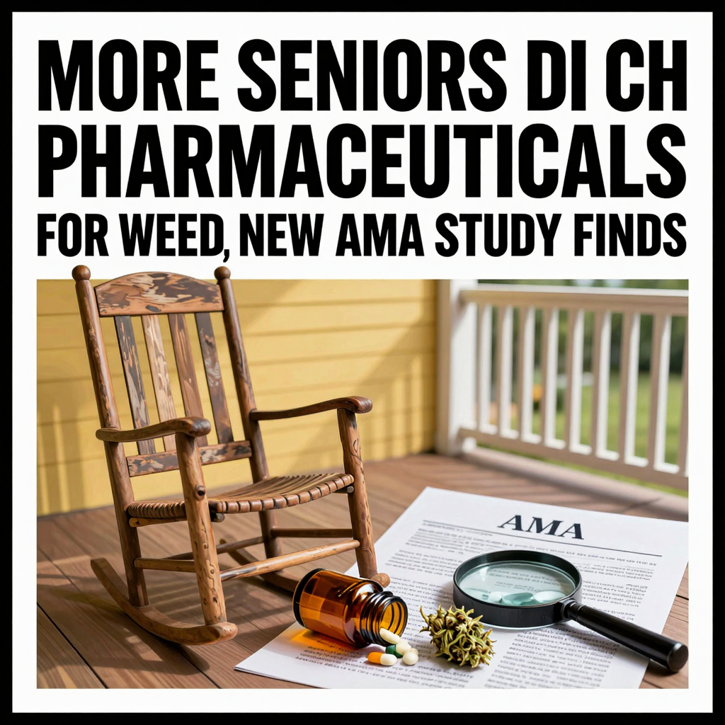 More Seniors Ditch Pharmaceuticals for Weed, New AMA Study Finds — visual