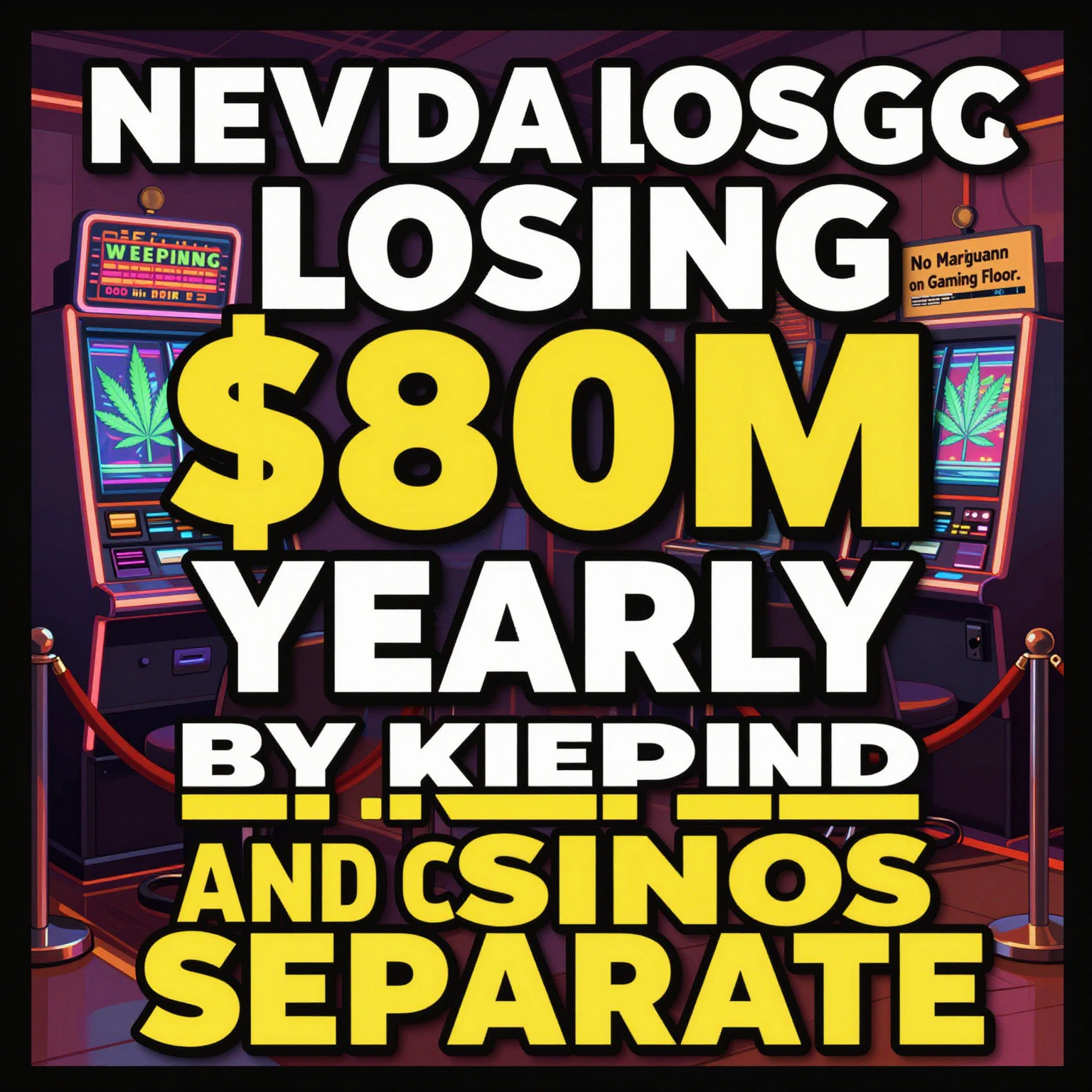 Nevada Losing $80M Yearly by Keeping Weed and Casinos Separate — visual