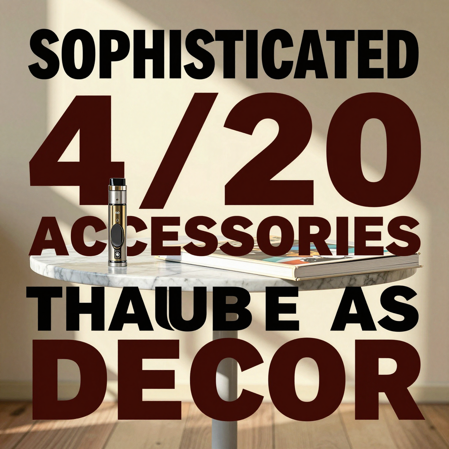 Sophisticated 4/20 Accessories That Double as Decor — visual