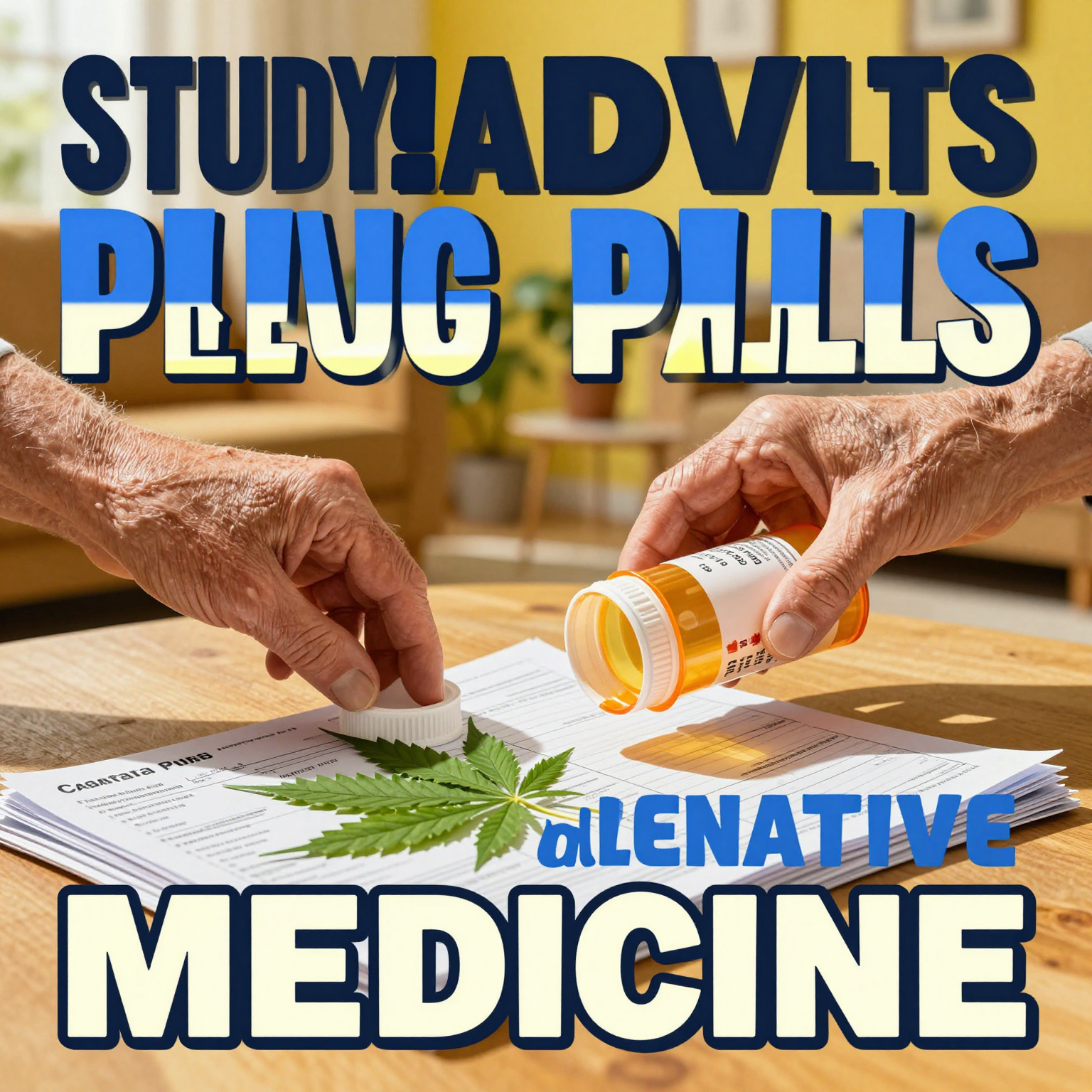 Study: Older Adults Ditching Pills for Cannabis as Alternative Medicine — visual