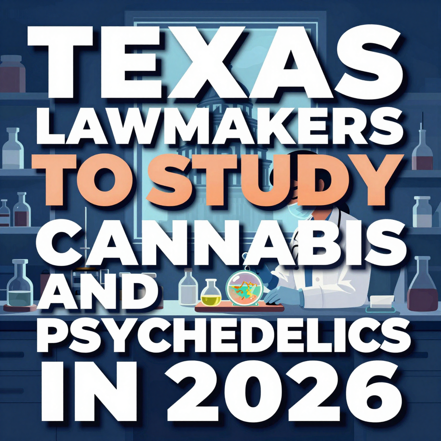 Texas Lawmakers to Study Cannabis and Psychedelics in 2026 — visual