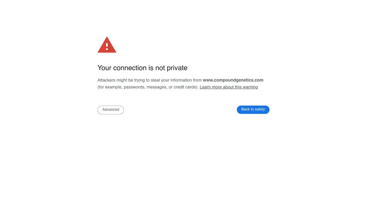 Compound Genetics website