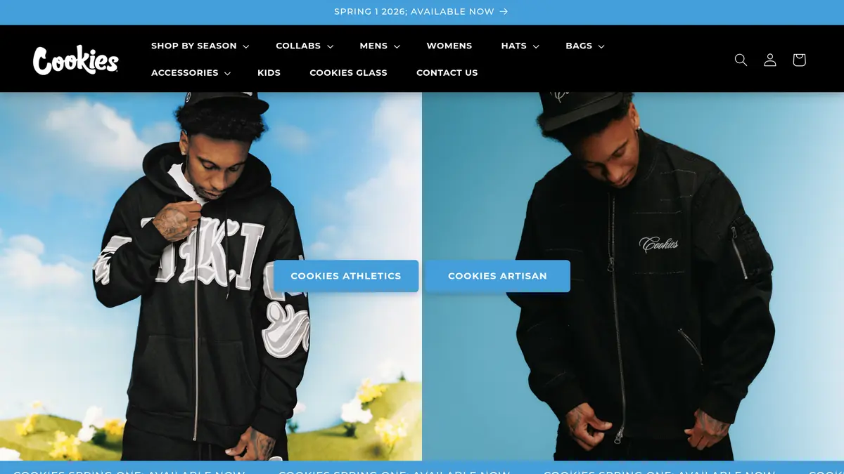 Cookies Fam Genetics website