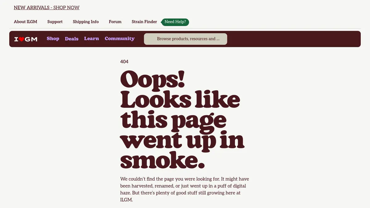 ILGM (I Love Growing Marijuana) website