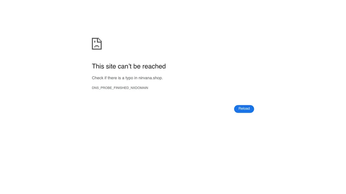 Nirvana Shop website