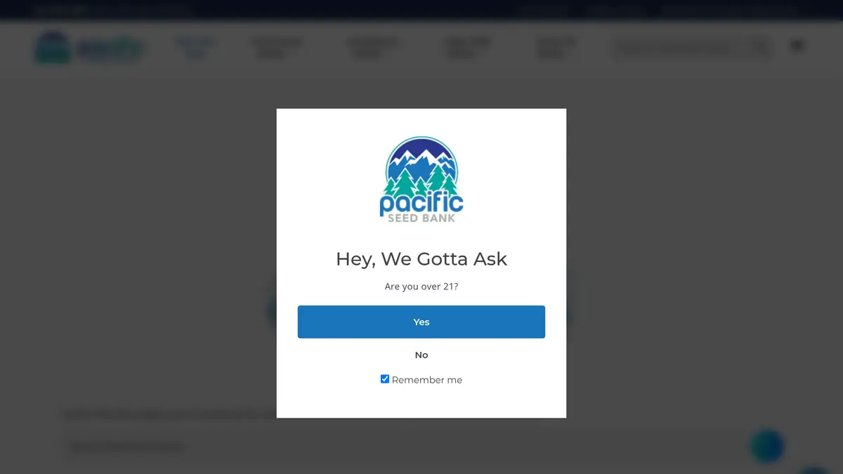 Pacific Seed Bank website