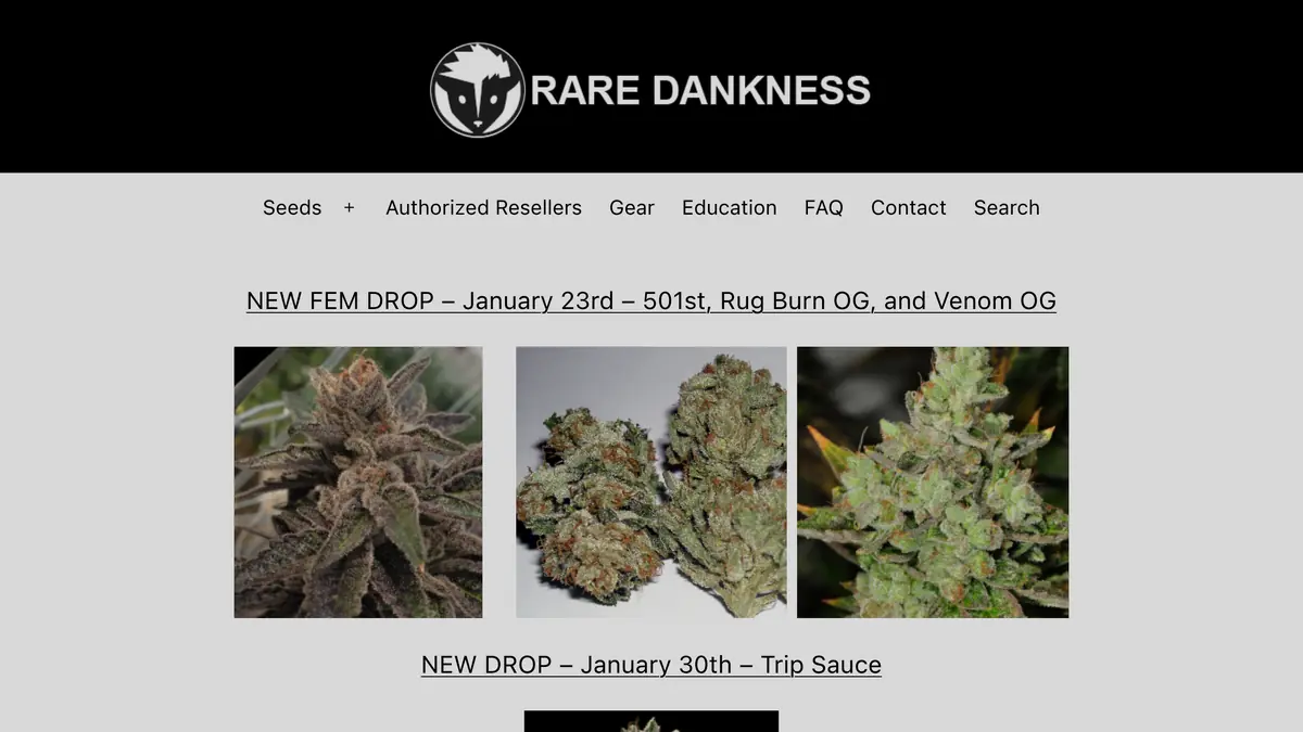 Rare Dankness website