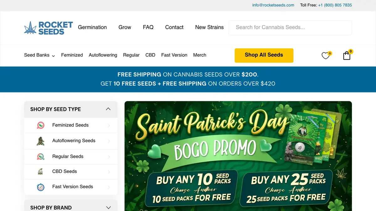 Rocket Seeds website