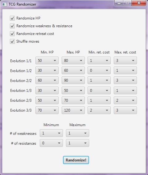 Pokemon TCG Randomizer