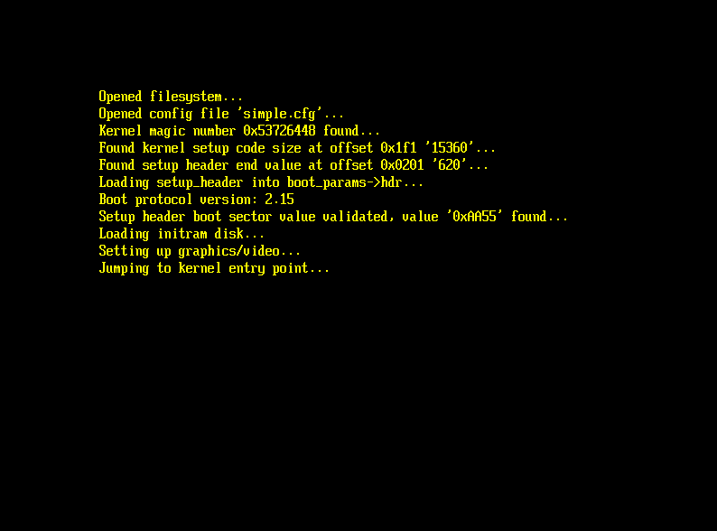 Bootloader booting