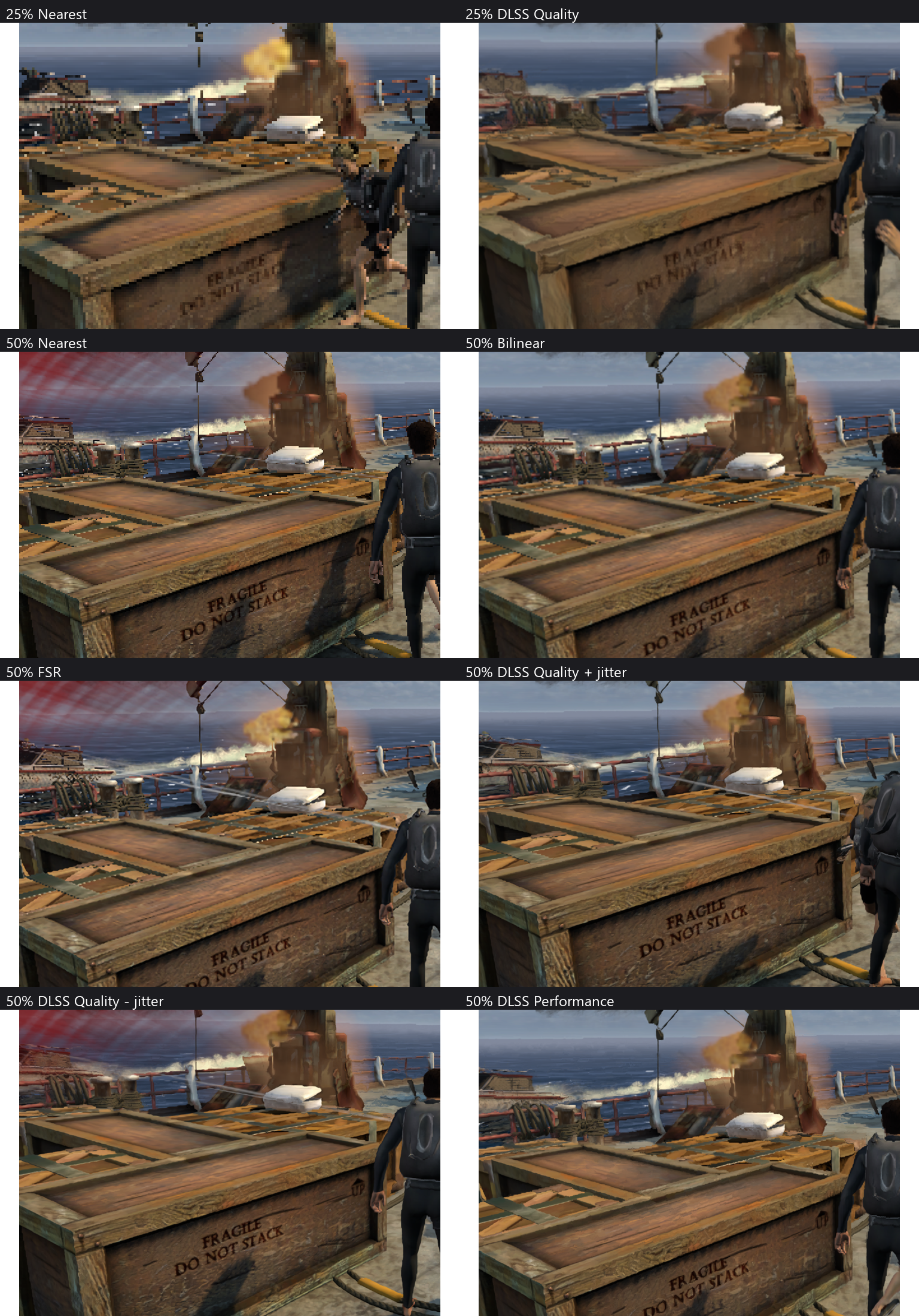 DLSS detail comparison