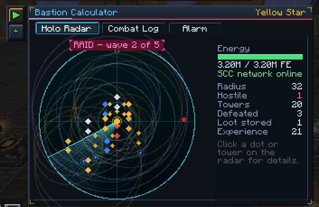 The radar during a raid